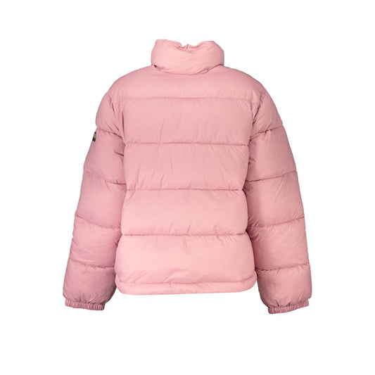 Napapijri Pink Polyamide Jackets & Coat with long sleeves, 2 pockets, and zip closure