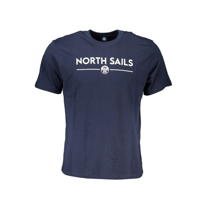 North Sails Blue Cotton Men's T-Shirt