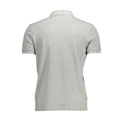 Back view of North Sails Brown Cotton Men Polo Shirt showcasing its classic design and premium fabric
