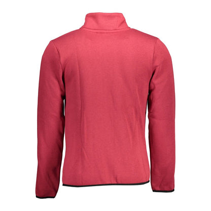 Norway 1963 Red Cotton Men Sweater rear view with sleek design and cozy cotton blend.