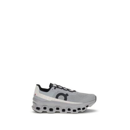 ON Gray Polyester Athletic Sneakers with reinforced sole and lace-up closure for secure fit.