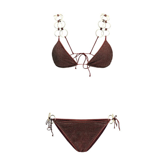 Oséree Brown Polyamide Bikini 1728,72470364320,Bikinis - Swimwear - Clothing,Brown,Clothing,M,New with tags,Oséree,S,Swimwear - Clothing,Women