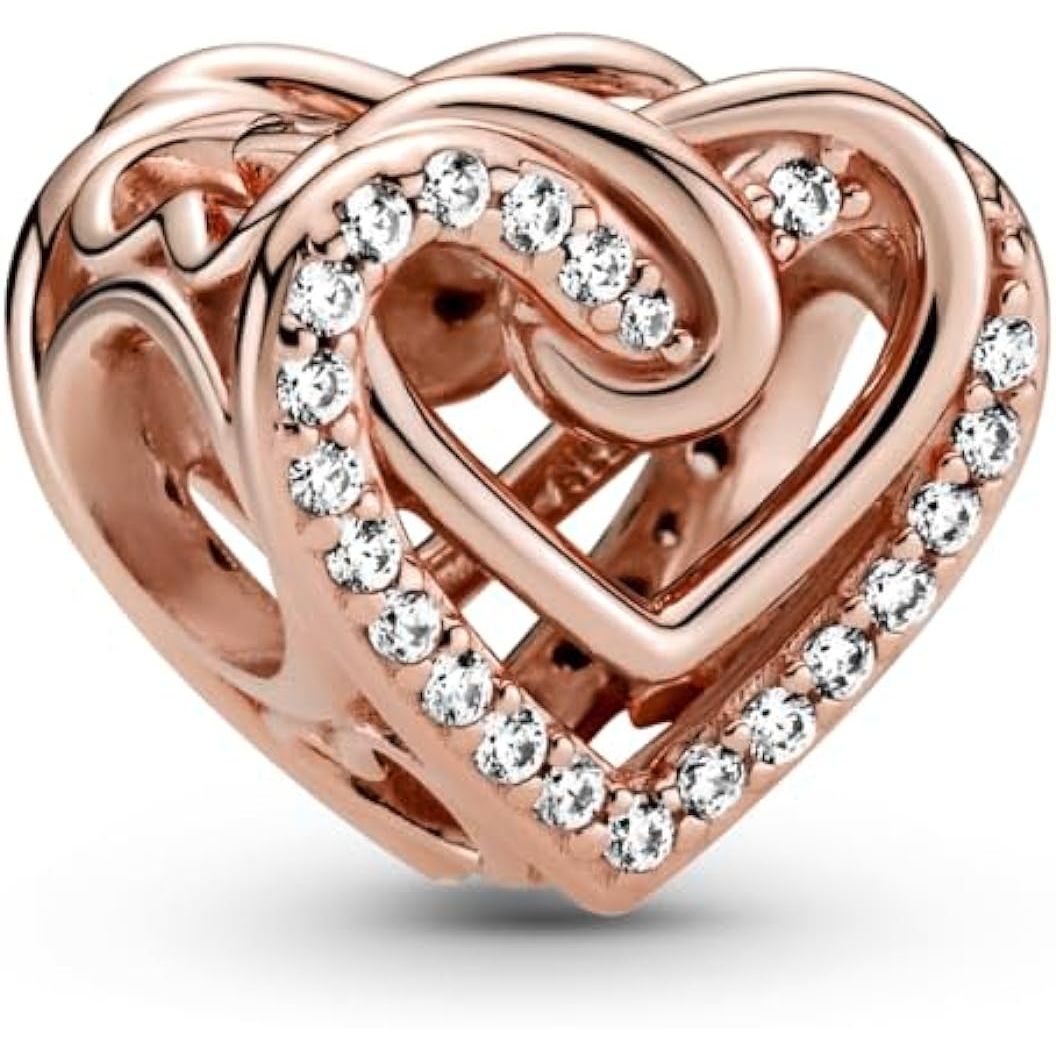 PANDORA CHARMS Mod. SPARKLING ENTWINED HEARTS