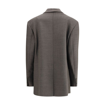 P.A.R.O.S.H. Gray Fleece Wool Blazer