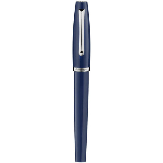 PENNE MONTEGRAPPA MOD. ISMANRIB_9 luxury blue pen with silver clip