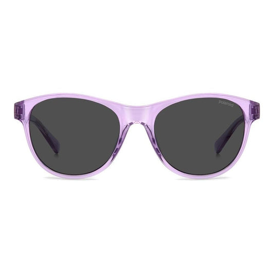 Unisex POLAROID MOD. PLD 8066_S sunglasses in purple polycarbonate frame