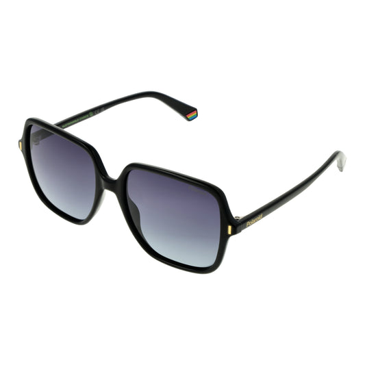 Women's sunglasses POLAROID MOD. PLD 6219_S 56807WJ in black frame with gradient lenses, perfect for a stylish look.