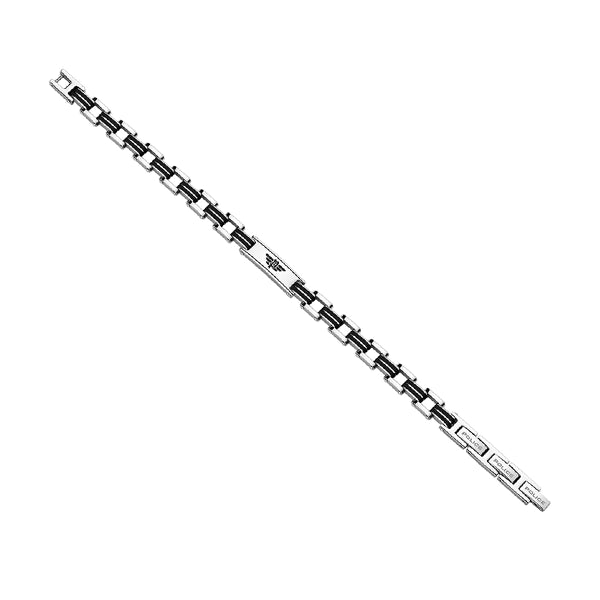 Alt Tag: Silver bracelet - POLICE JEWELS JEWELRY Mod. PEAGB0008701 design