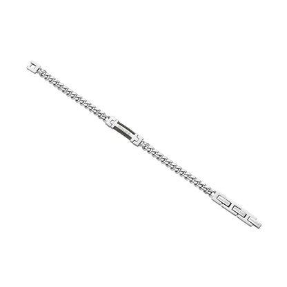 ALT tag: POLICE JEWELS JEWELRY Mod. PEAGB0010101 silver chain bracelet