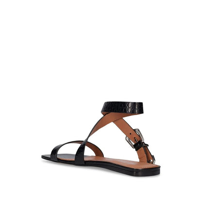 Paris Texas Black Calfskin Sandals