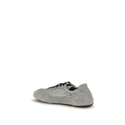 Prada Gray Rubber Athletic Sneakers