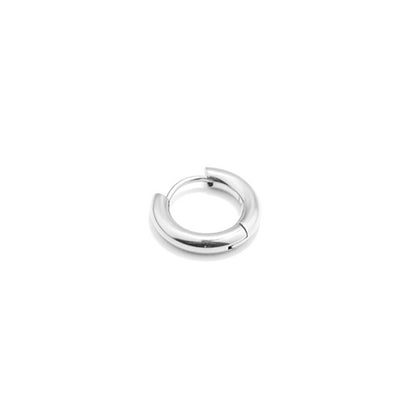 RADIANT JEWELS JEWELRY Mod. RH000034 silver hoop earring on white background