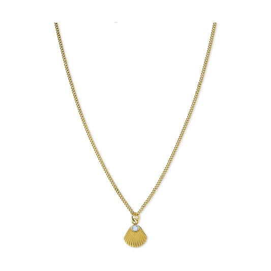 ROSEFIELD JEWELS JEWELRY Mod. JPNSCG-J268 gold necklace with shell pendant and diamond