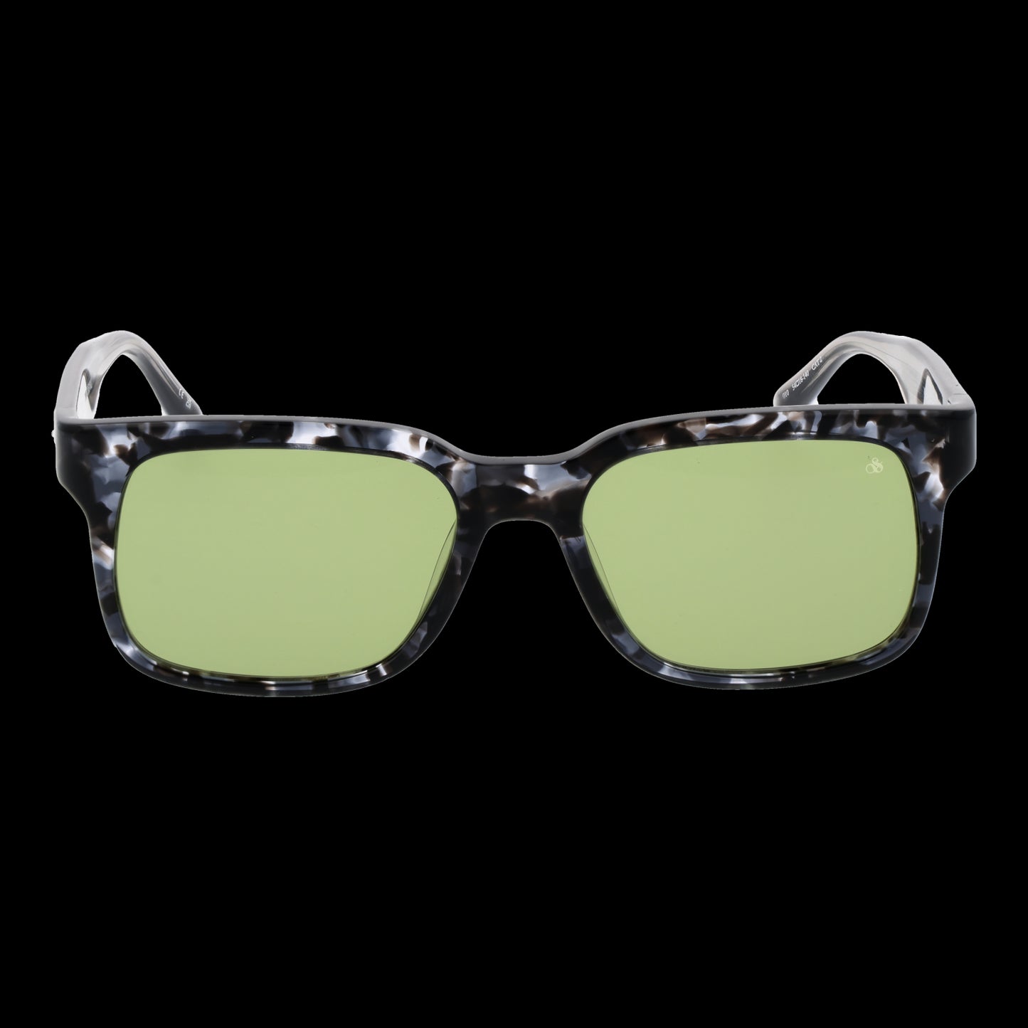 SCOTCH & SODA MOD. SS8017 54010 sunglasses for gent with black frame and green lenses.