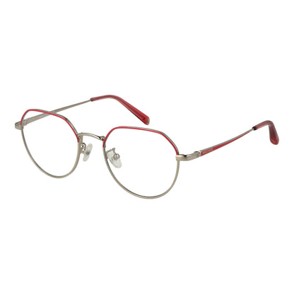 SKECHERS MOD. SE2181-D 51072 lady's eyeglasses with red and silver frames.