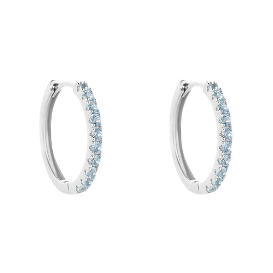 Elegant hoop earrings from STROILI Mod. 1682423, featuring sparkling gemstones, perfect for a sophisticated look.
