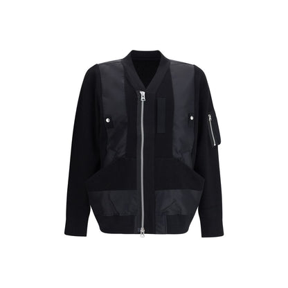 Sacai Black Cotton Bomber