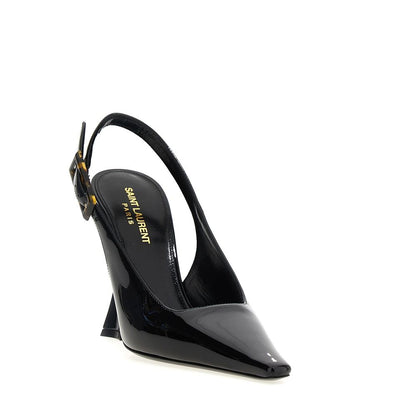 Saint Laurent Black Calfskin High Heel Pumps