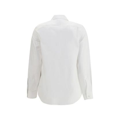 Sara Roka White Cotton Dress Shirt