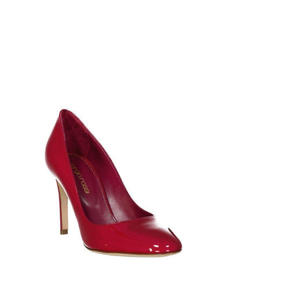 Sergio Rossi Red Calfskin High Heel Pumps
