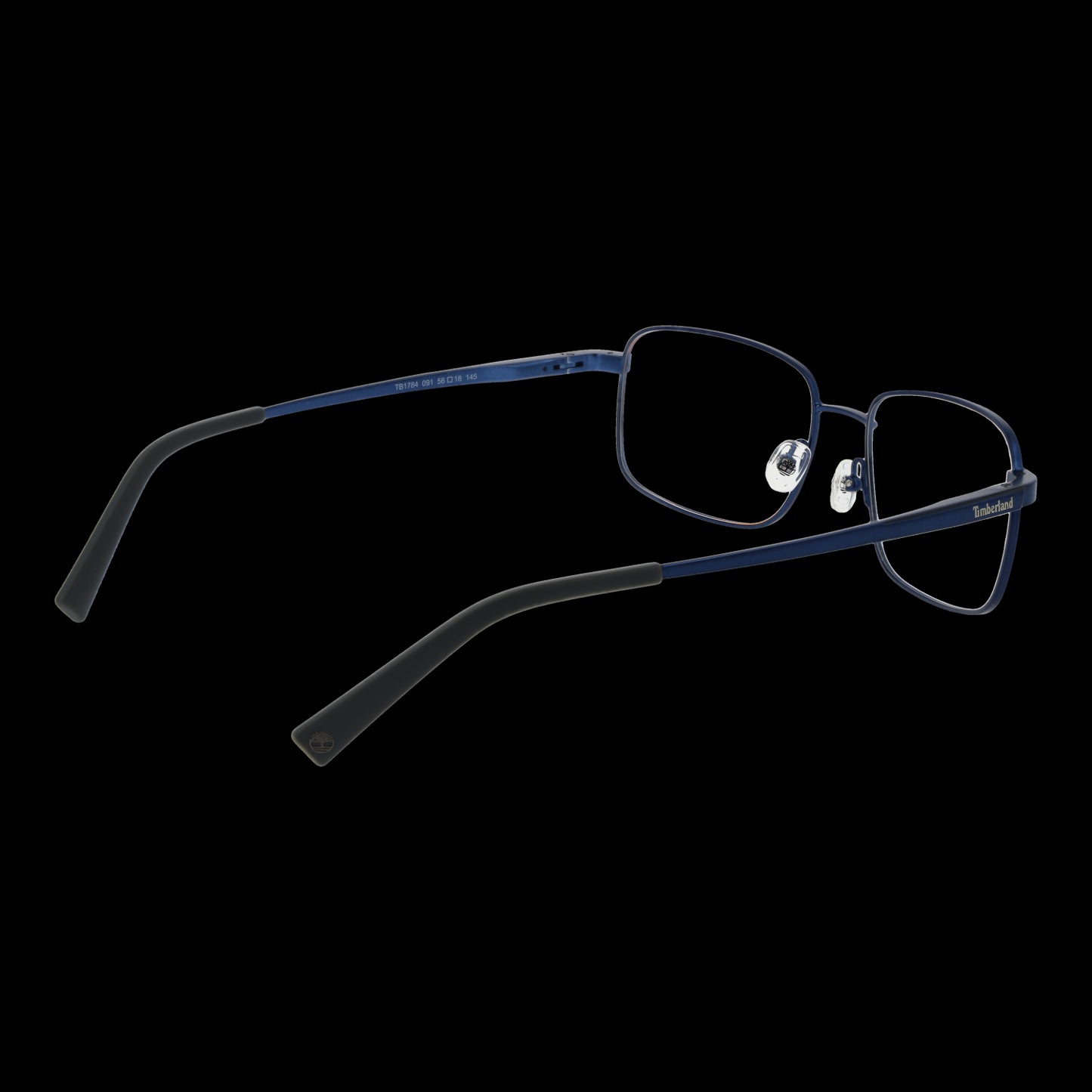 Navy blue eyeglasses for men, model TIMBERLAND MOD. TB1784 56091, featuring black temples and modern design.