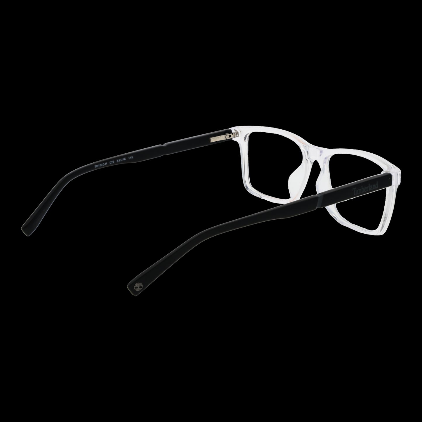 TIMBERLAND MOD. TB1840-H 53026 gent eyewear with transparent frames and black temples for men