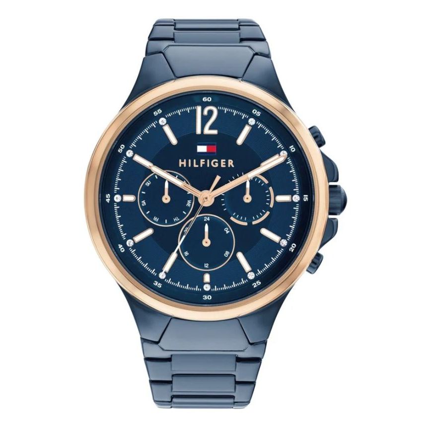 TOMMY HILFIGER Mod. 1782601 ladies quartz analog watch, 40mm mineral dial, 3 ATM water resistance, official packaging, bracelet style.