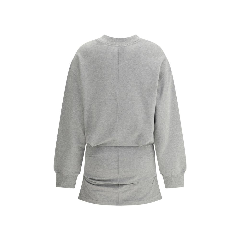 The Attico Gray Cotton Sweatshirt