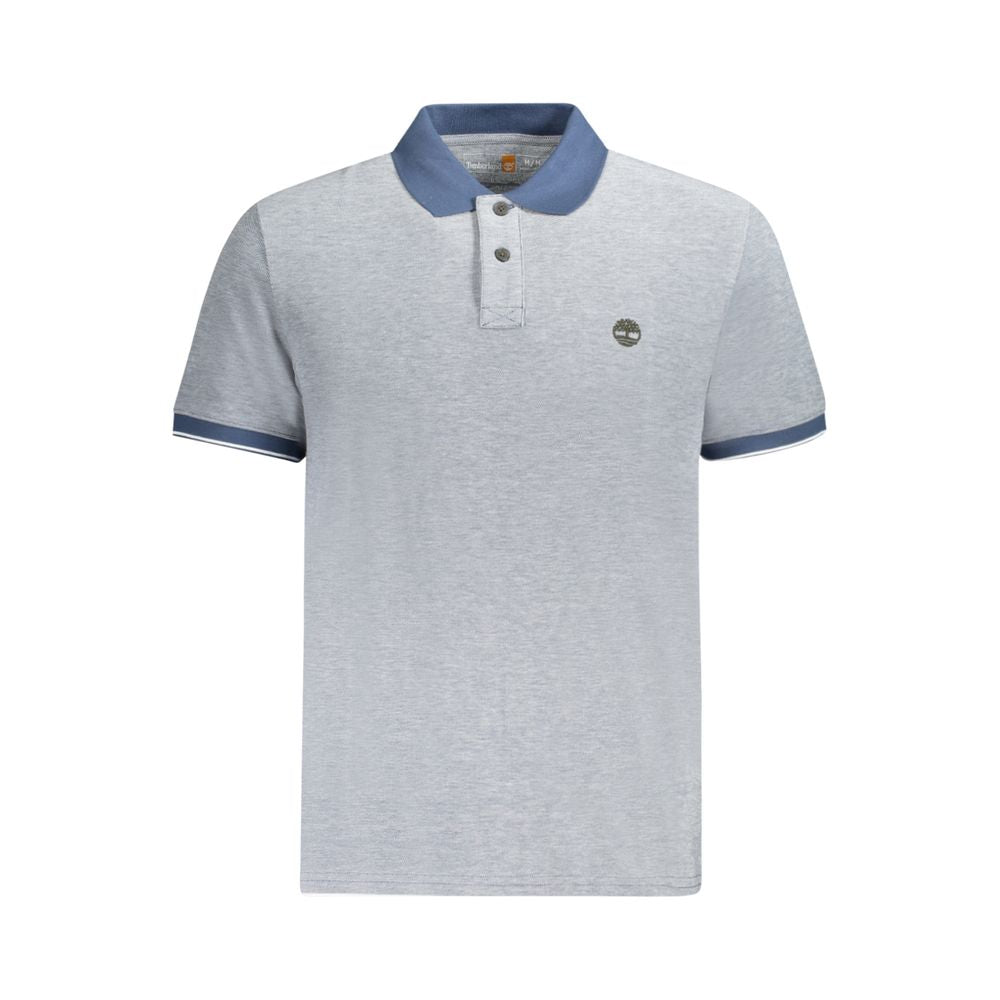 Timberland Blue Cotton Polo Shirt