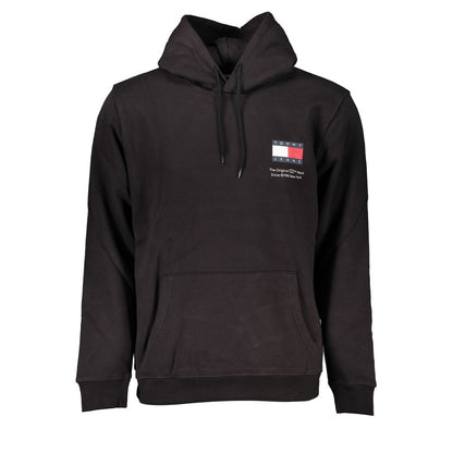 Tommy Hilfiger Black Cotton Men's Sweater Hoodie