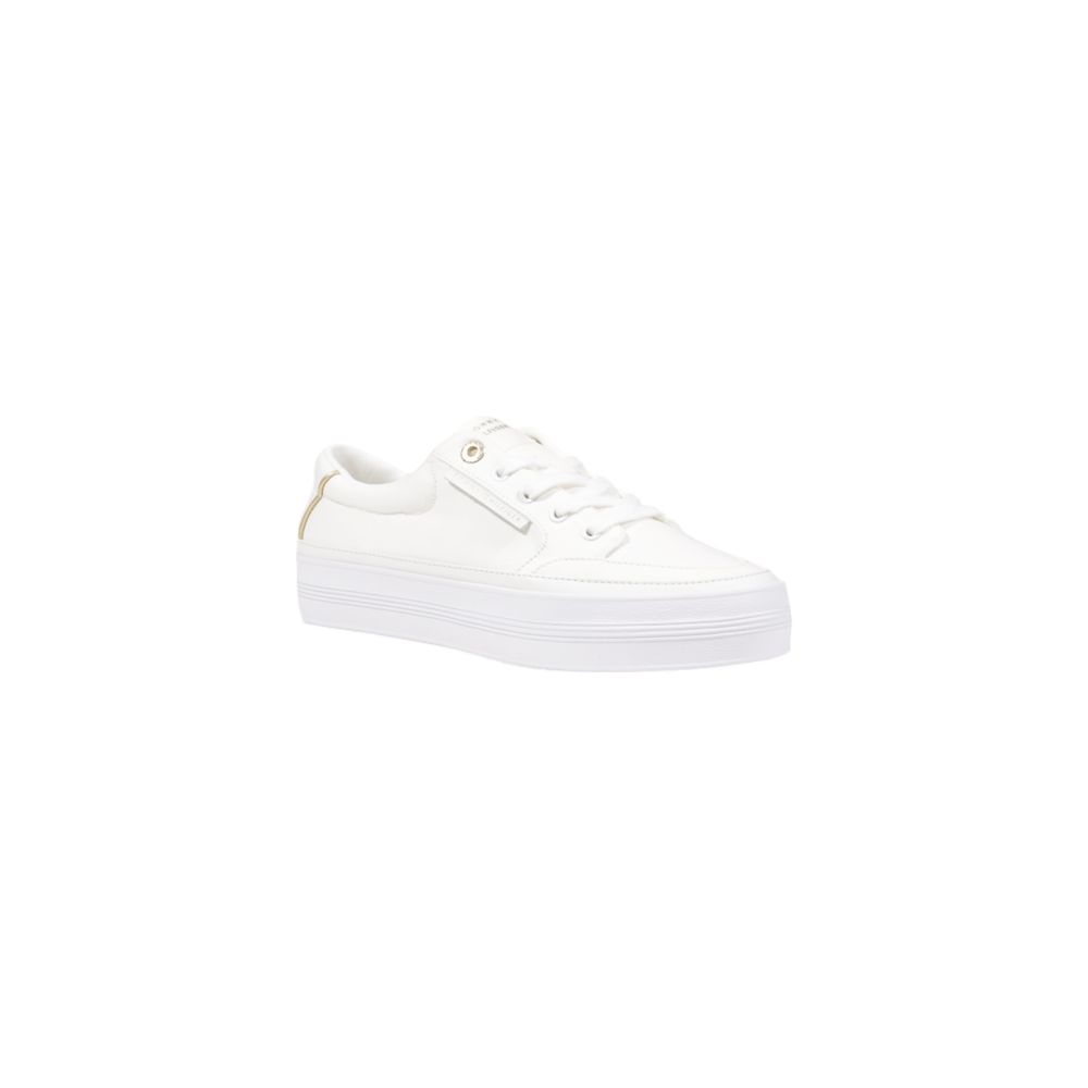 Tommy Hilfiger Cream Recycled Cotton Low Top Sneakers