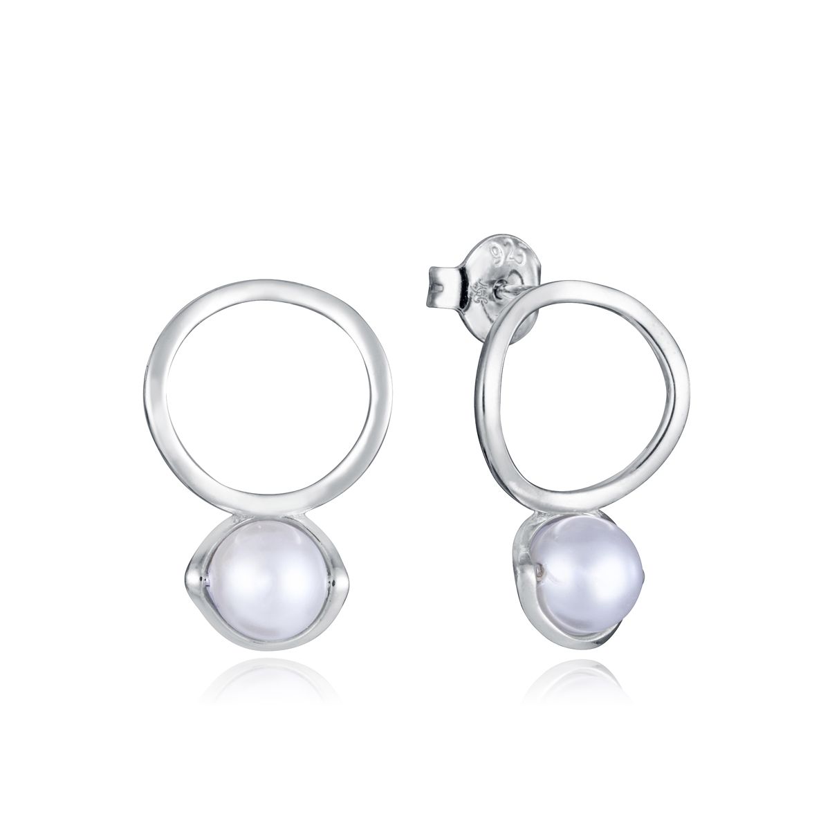 VICEROY JEWELS Mod. 13215E100-60 elegant silver earrings with pearl detail, perfect for ladies, made from Silver 925°.