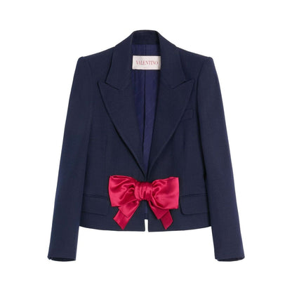 Valentino Bow-detail single-breasted blazer Jackets