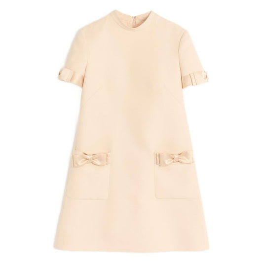 Valentino Short Crepe Couture Dress Dresses