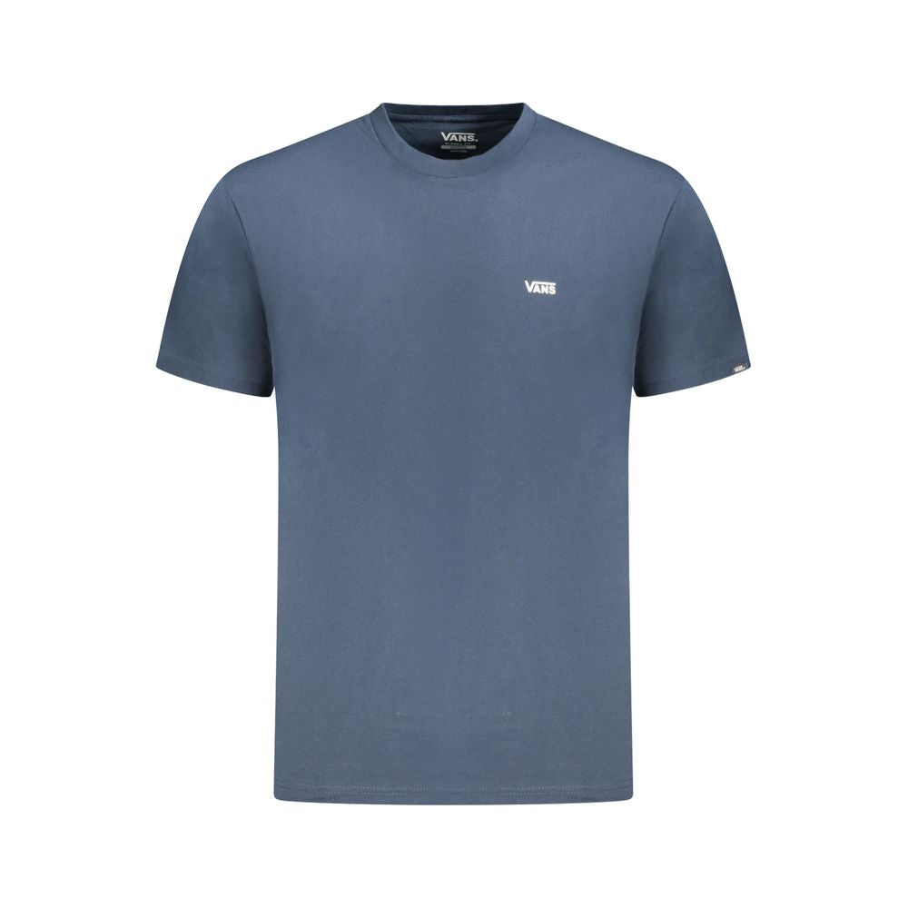 Vans Blue Cotton Men T-Shirt featuring classic fit and iconic logo, perfect for casual style and comfort.