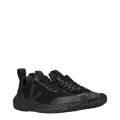 Veja Black Fabric Athletic Sneakers