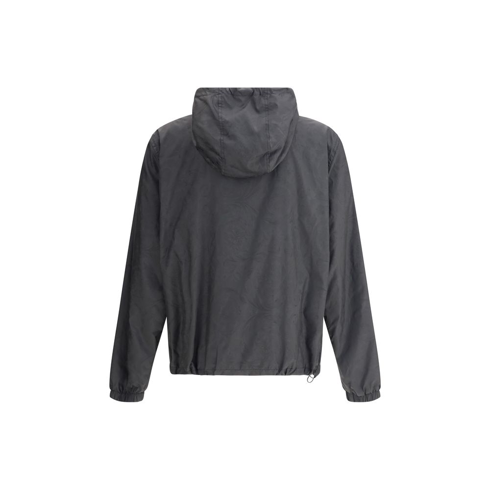 Versace Black Polyester Shell Jacket 1728,72470364320,Black,Clothing,IT48 | M,IT52 | XL,Jackets & Coats - Clothing,Men,New with tags,Shell Jackets - Jackets & Coats - Clothing,Versace