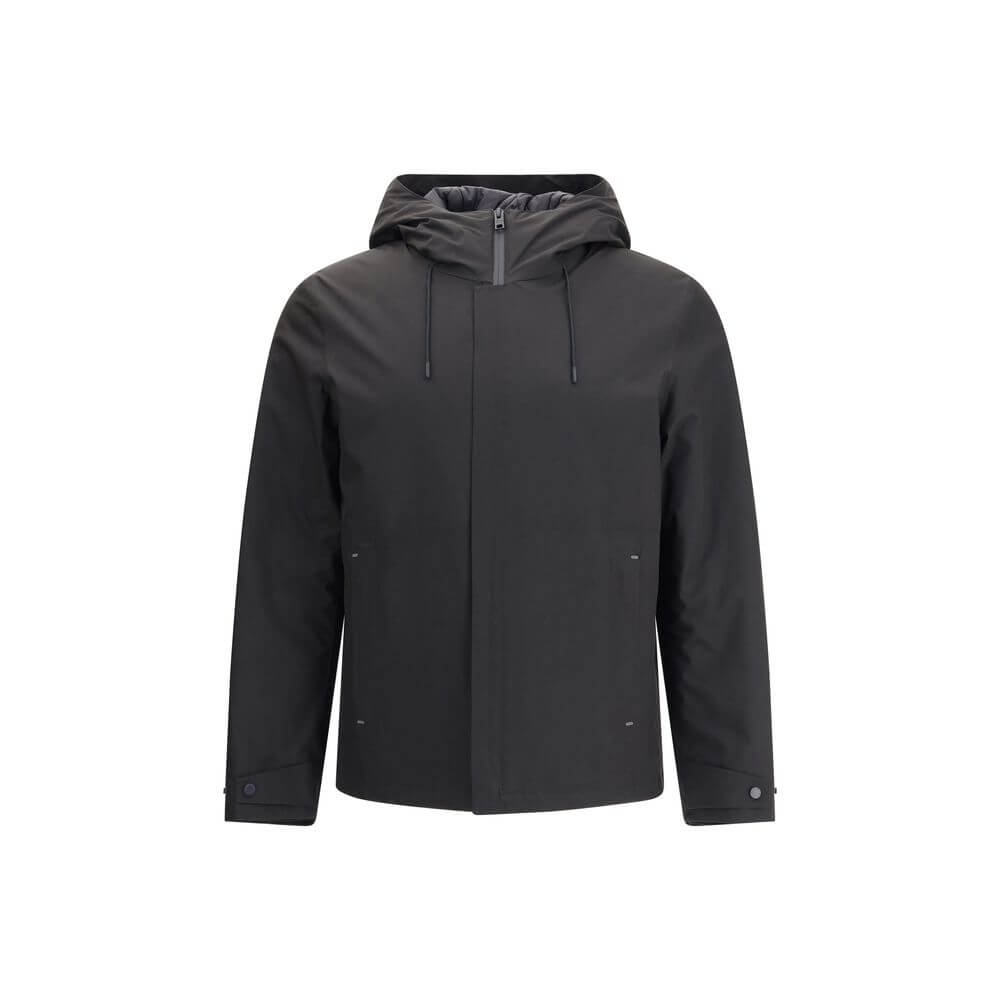 Woolrich Black Polyester Shell Jacket 1728,72470364320,Black,Clothing,Jackets & Coats - Clothing,Men,New with tags,Shell Jackets - Jackets & Coats - Clothing,Woolrich,XXL