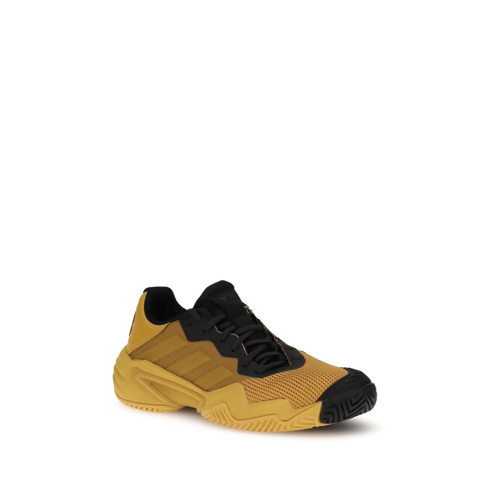 Y-3 Yellow Rubber Athletic Sneakers with breathable mesh, Adiwear outsole for grip, and Repetitor midsole for cushioning.