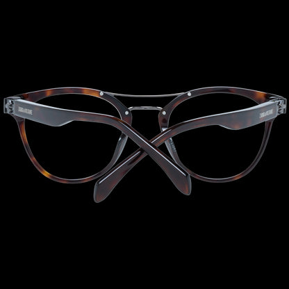 ZADIG & VOLTAIRE MOD. VZV217 490743 lady's eyewear featuring elegant tortoiseshell frames on a black background.