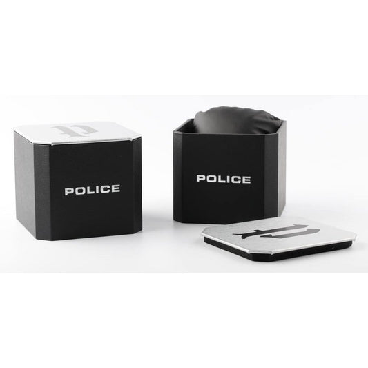 Official packaging for the wristwatch POLICE Mod. GRILLE with branded box and cushion insert.