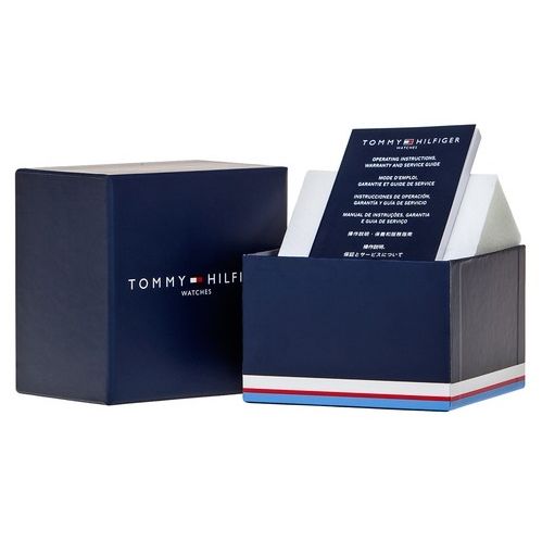 TOMMY HILFIGER MOD. PIPPA watch packaging with instruction manual in blue box